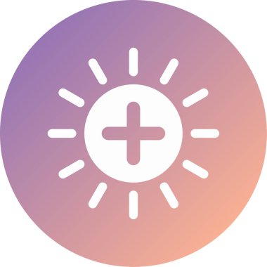 Artı modern simge vektör illüstrasyonu