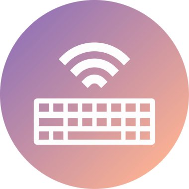 Klavye modern simge vektör çizimi