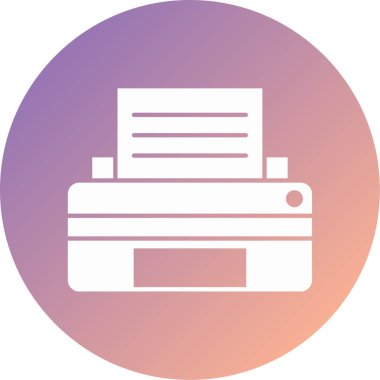 yazıcı modern simge vektör illüstrasyonu