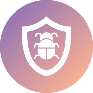 Virüs modern simge vektör illüstrasyonu