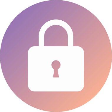 Modern simge vektör illüstrasyonunu kilitle