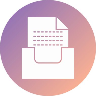 belge modern simge vektör illüstrasyonu