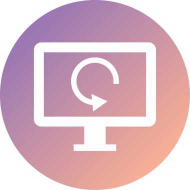 Modern simge vektör illüstrasyonunu izle