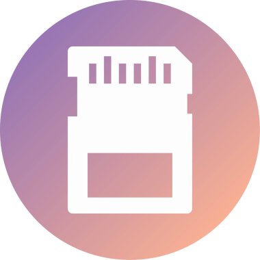 sim kart modern simge vektör illüstrasyonu