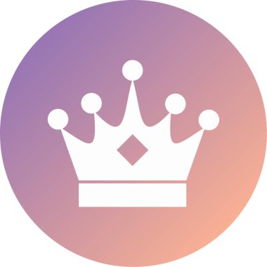 taç modern ikon vektör illüstrasyonu