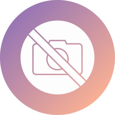 hiçbir fotoğraf modern simge vektör illüstrasyonu