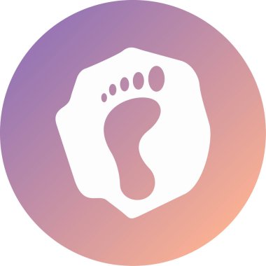 ayak izi modern ikon vektör çizimi