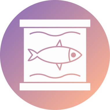 balık modern simge vektör illüstrasyonu