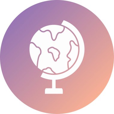 toprak küresi modern ikon vektör illüstrasyonu