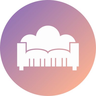 kanepe modern ikon vektör illüstrasyonu