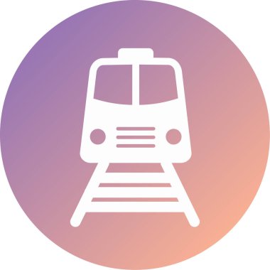 tren modern simge vektör illüstrasyonu