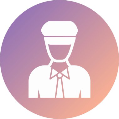 avatar modern simge vektör çizimi