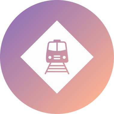 tren modern simge vektör illüstrasyonu