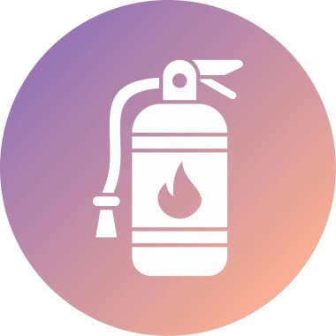 yangın söndürücü modern ikon vektör çizimi