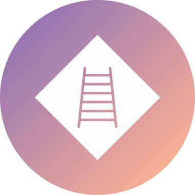 merdiven modern simge vektör illüstrasyonu