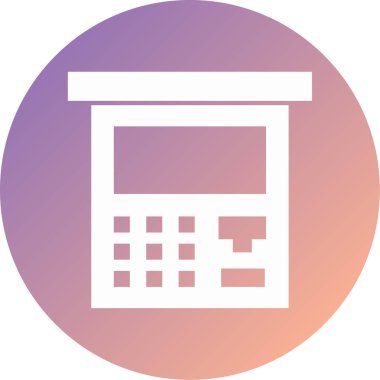 hesap makinesi modern simge vektör çizimi