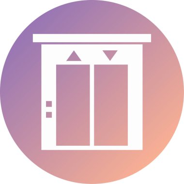 asansör modern ikon vektör illüstrasyonu