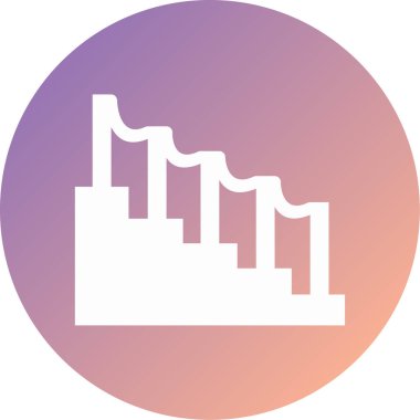 merdivenler modern ikon vektör illüstrasyonu