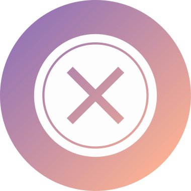 çapraz modern simge vektör illüstrasyonu