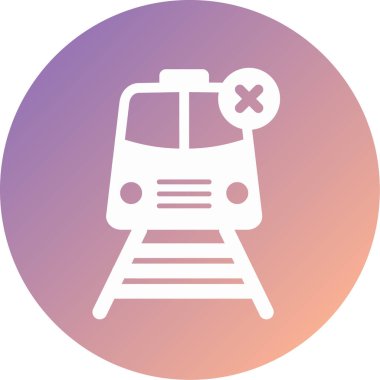 tren modern simge vektör illüstrasyonu