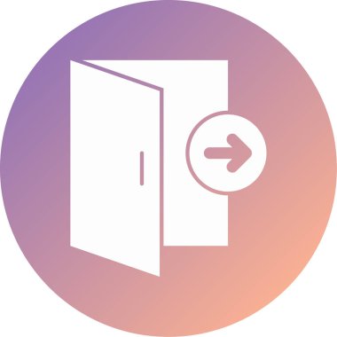 kapı modern simge vektör illüstrasyonu