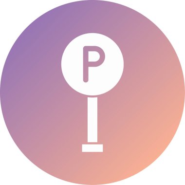 park modern simge vektör illüstrasyonu