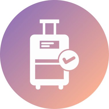 seyahat modern simge vektör illüstrasyonu