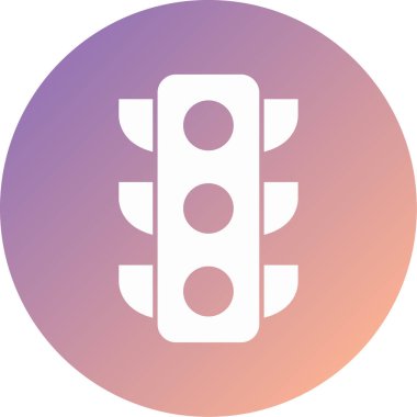 Trafik ışığı modern simge vektör illüstrasyonu