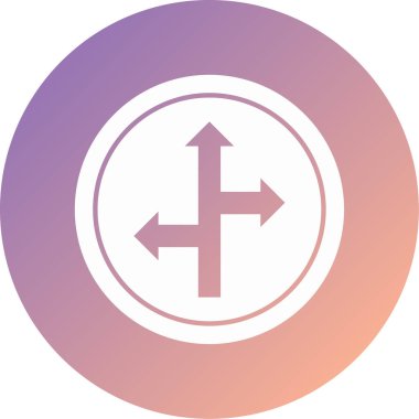 yön modern ikon vektör illüstrasyonu