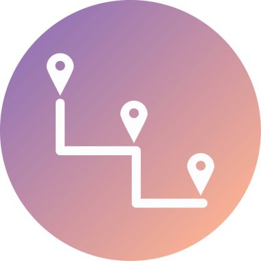 konum modern simge vektör illüstrasyonu