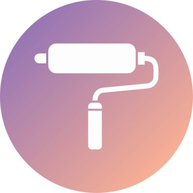 boya rulosu modern ikon vektör çizimi