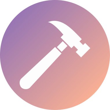 Çekiç modern ikon vektör illüstrasyonu