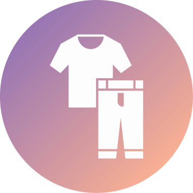 Kumaş modern ikon vektör illüstrasyonu