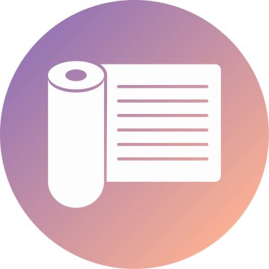 kağıt havlu modern simge vektör illüstrasyonu