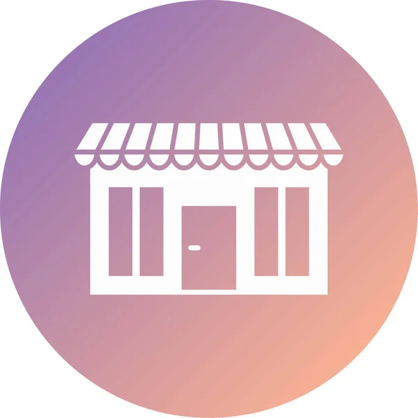 Shop Modern Icon Vector Illustration —  Vetores de Stock