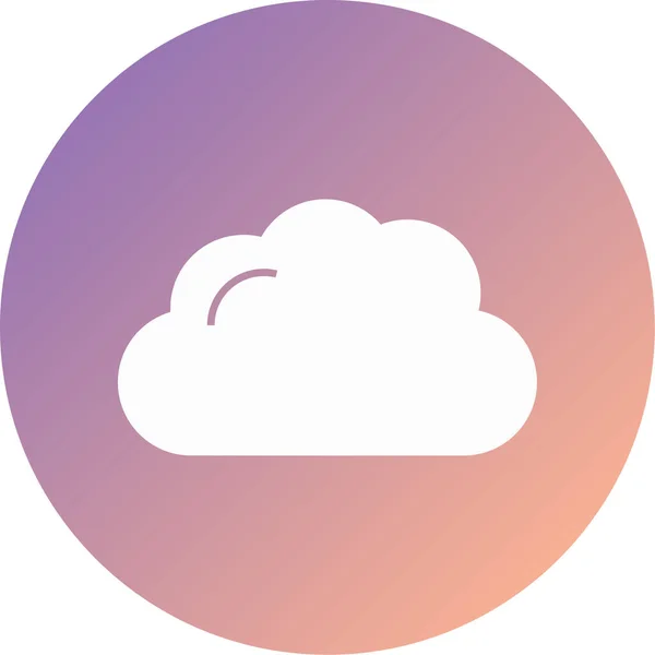 Cloud Modern Icon Vector Illustration — Wektor stockowy