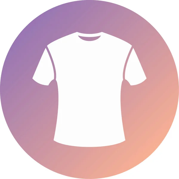 Shirt Icona Moderna Vettoriale Illustrazione — Vettoriale Stock