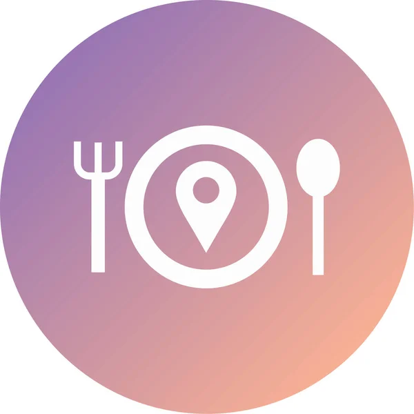 Vector Illustration Food Restaurant — Archivo Imágenes Vectoriales