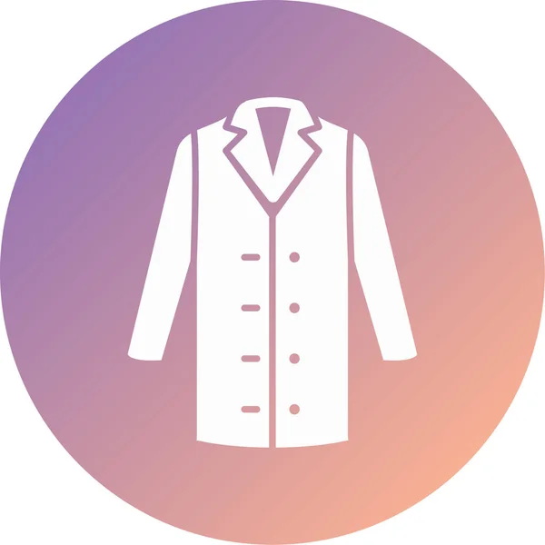 Coat Modern Icon Vector Illustration — Image vectorielle