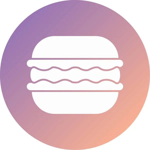Burger Modern Icon Vector Illustration — Stock Vector