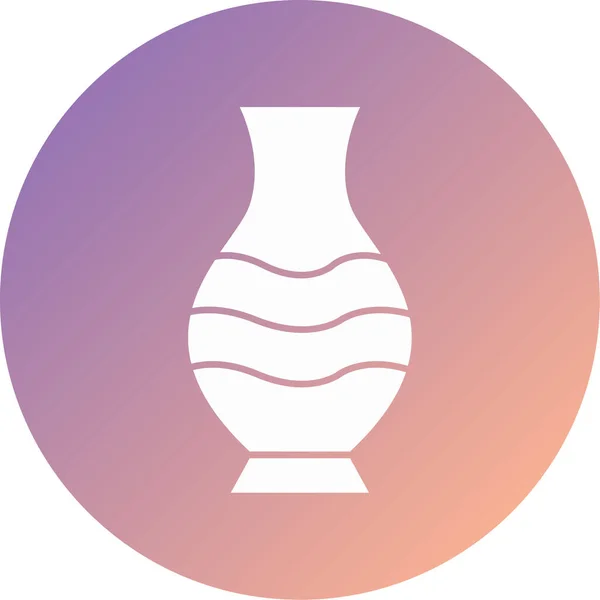 花瓶現代のアイコンベクトルイラスト — ストックベクタ