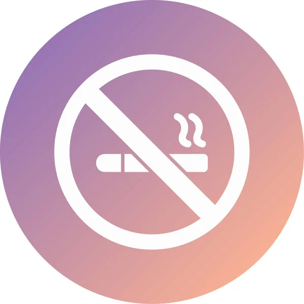 Smoking Modern Icon Vector Illustration — Vetor de Stock