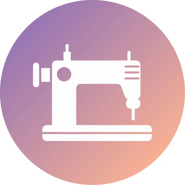 Sewing Machine Modern Icon Vector Illustration — Vettoriale Stock