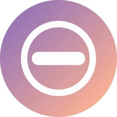 Eksi. Web simgesi basit illüstrasyon