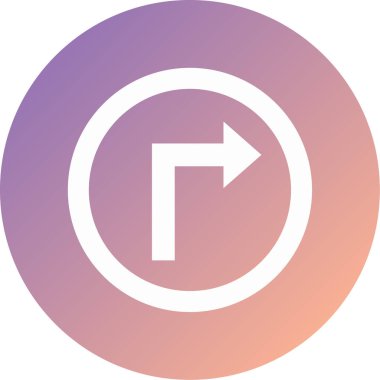 Temel ok simgesinin vektör illüstrasyonu