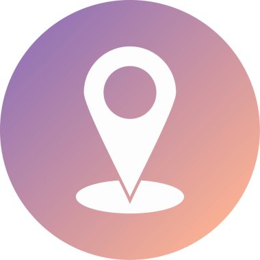 konum modern simge vektör illüstrasyonu