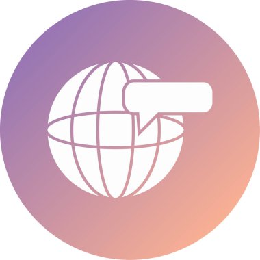 mesaj modern ikon vektör illüstrasyonu