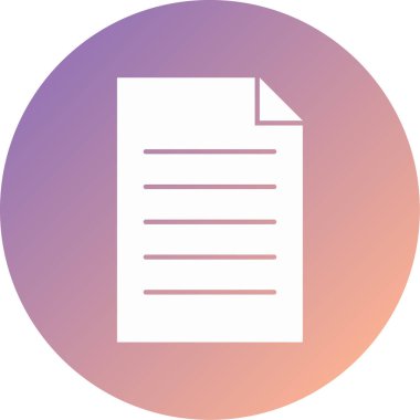 belge modern simge vektör illüstrasyonu