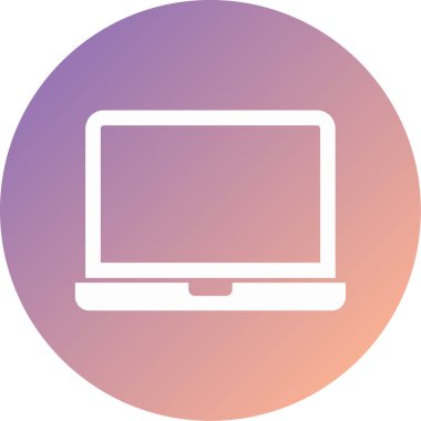 laptop modern simge vektör illüstrasyonu