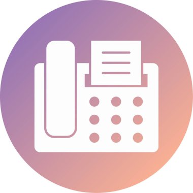 fax modern simge vektör illüstrasyonu